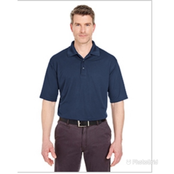 UltraClub  Men's Cool & Dry Jacquard Performance - Picture 1 of 5